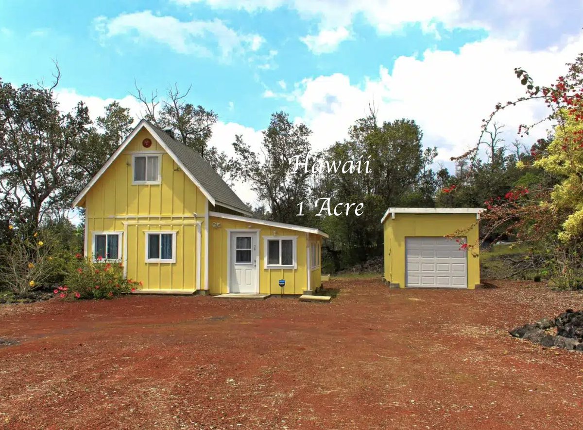 oldhouseunder50's tweet image. Private 2012-Built #Hawaii #Cabin on 1 Lush #Acre Under $145K. oldhousesunder100k.com/under-150k-tue…