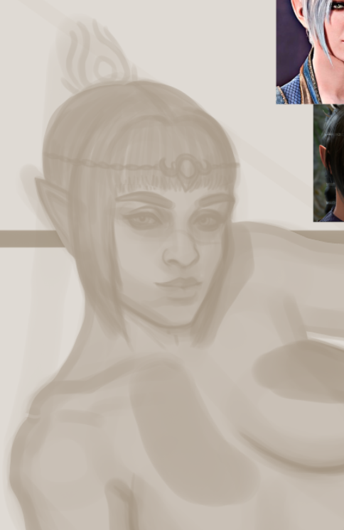 Oh, no no... I'm not drawing Shadowheart again.
But I'm streaming! 🤭