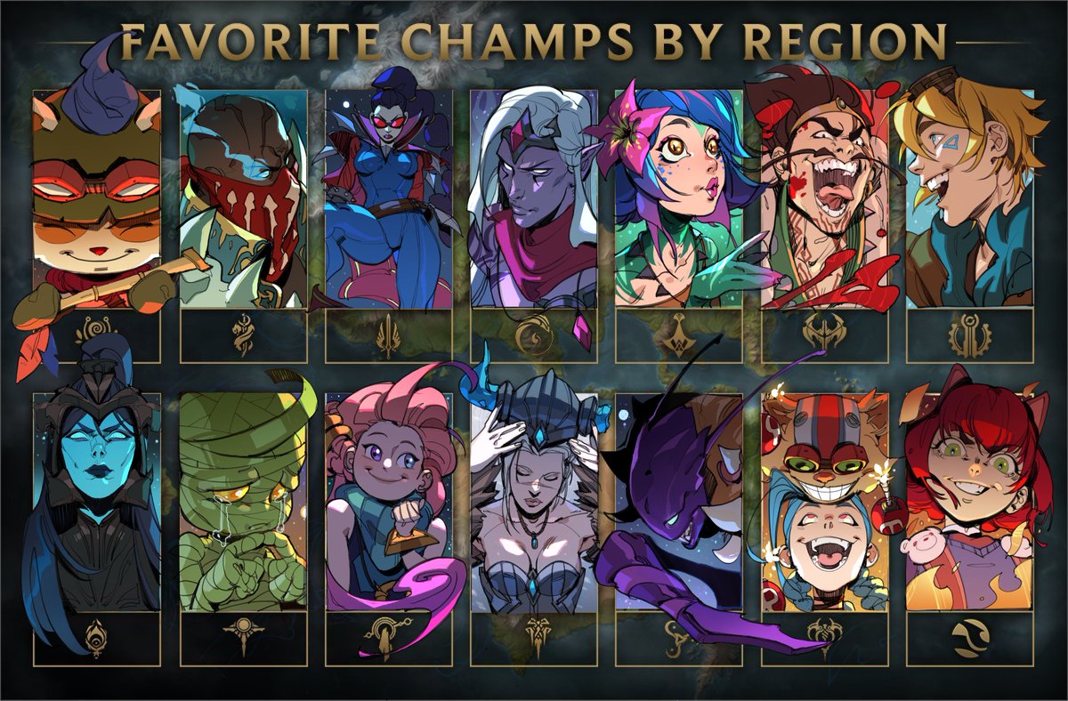 artbynips's tweet image. Still abroad so I'm a little MIA but here are some of my favorite LoL pieces I've done ✨ #leagueoflegends