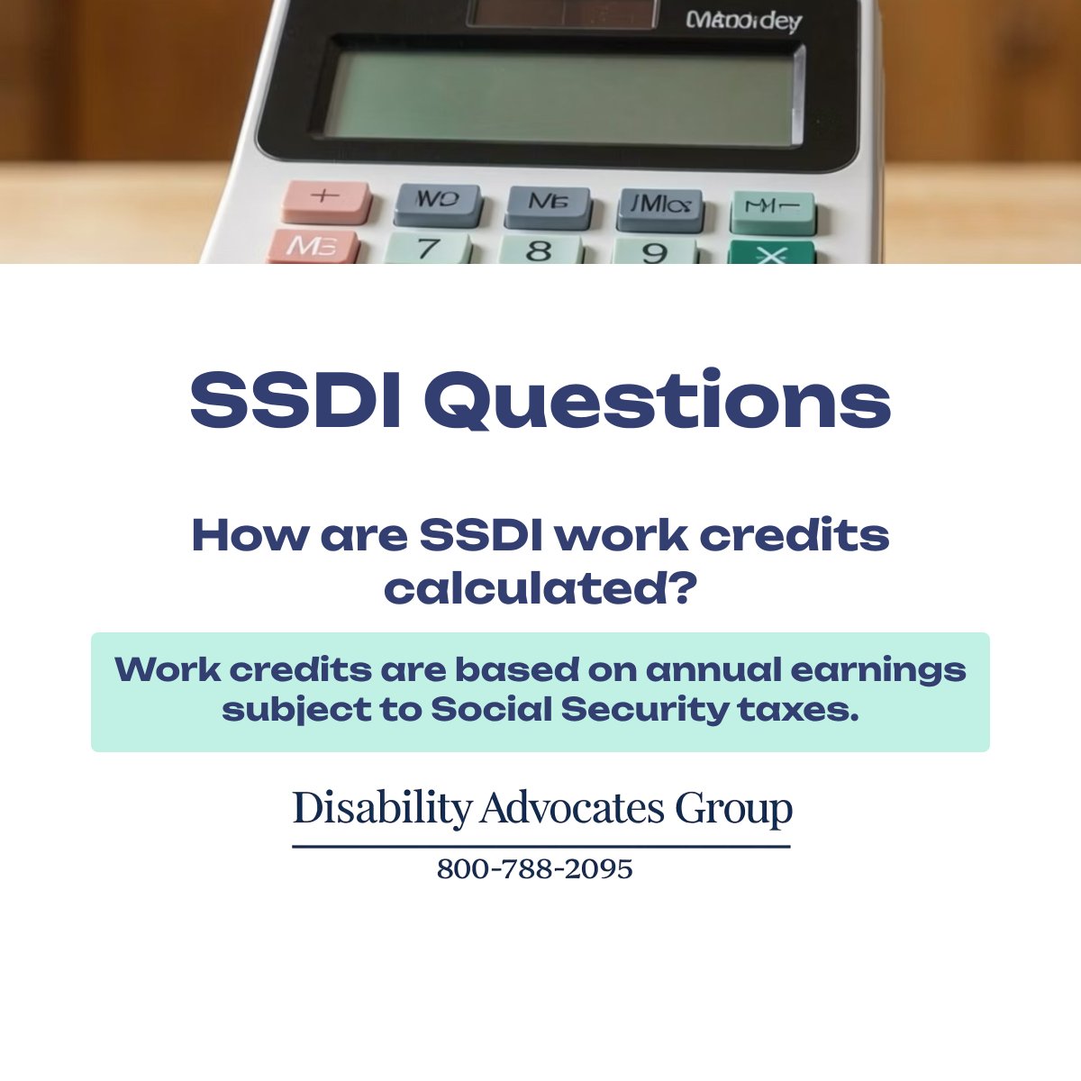 GetMeSSDI's tweet image. How are SSDI work credits calculated?

They’re based on your annual earnings subject to Social Security taxes

See if you qualify: 
👉 ssdianswers.com/ssdi-screener/

General information. Not legal advice.

#SSDI #DisabilityBenefits #SocialSecurity #WorkCredits