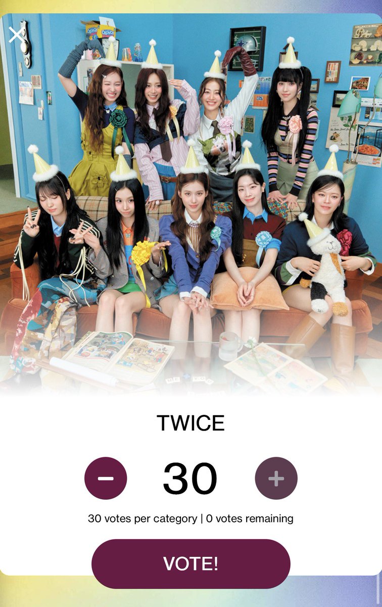 TwiceUS2's tweet photo. Vote for TWICE at the AMA’s for Best KPop Female Artist!!

🔗 https://t.co/RPTAYGHNPb
🔗 https://t.co/iWT9og82Sp https://t.co/vW59HUnhb5