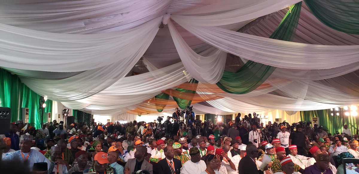 ADCVanguard_'s tweet photo. Against all odds.

Victory at last.

The African Democratic Congress has just shaken hands with paradise!

Senator David Mark will be scented.

Rotimi Amaechi, Rabiu Kwankwaso, Peter Obi, Atiku Abubakar, Ogbeni Rauf Aregbesola, and Aminu Tambuwal will all be elected!

Nafiu Bala will be humiliated. 

And at long last… Nigerians will be liberated!
