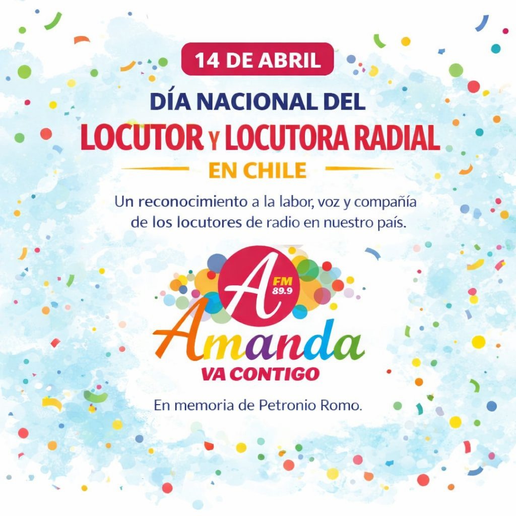 Chile celebra el Día Nacional del Locutor y Locutora Radial
Este 14 de abril se conmemora en todo Chile el Día Nacional del Locutor Radial, una jornada dedicada a reconocer la voz, la compañía y el aporte cultural de quienes dan vida a la radio.