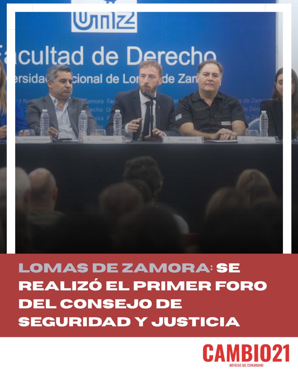 Se realizó el primer Foro del Consejo de Seguridad y Justicia de Lomas de Zamora.

Nota completa: Link en bio
<a href="/fotermin/">Federico Otermín</a>