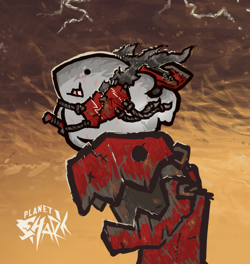 spectralidax's tweet image. Because we released the full version of Planet Shark (which can be found here moonlessworks.itch.io/planet-shark ) I'm going to be reposting some of my favorite Planet Shark art this week until I run out. I hope you all enjoy. 14
