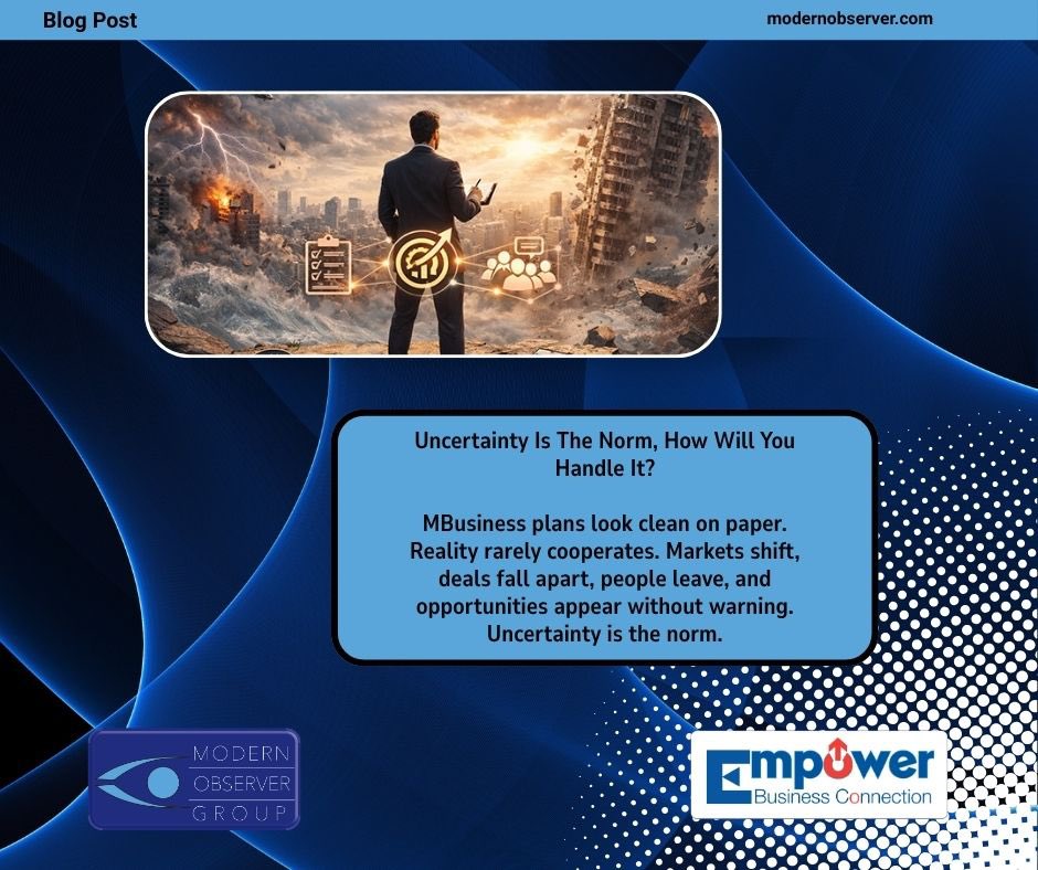 ModernObserver's tweet image. Uncertainty Is The Norm, How Will You Handle It?
#coaching #workforcedevelopment

modernobserver.com/dealing-with-u…