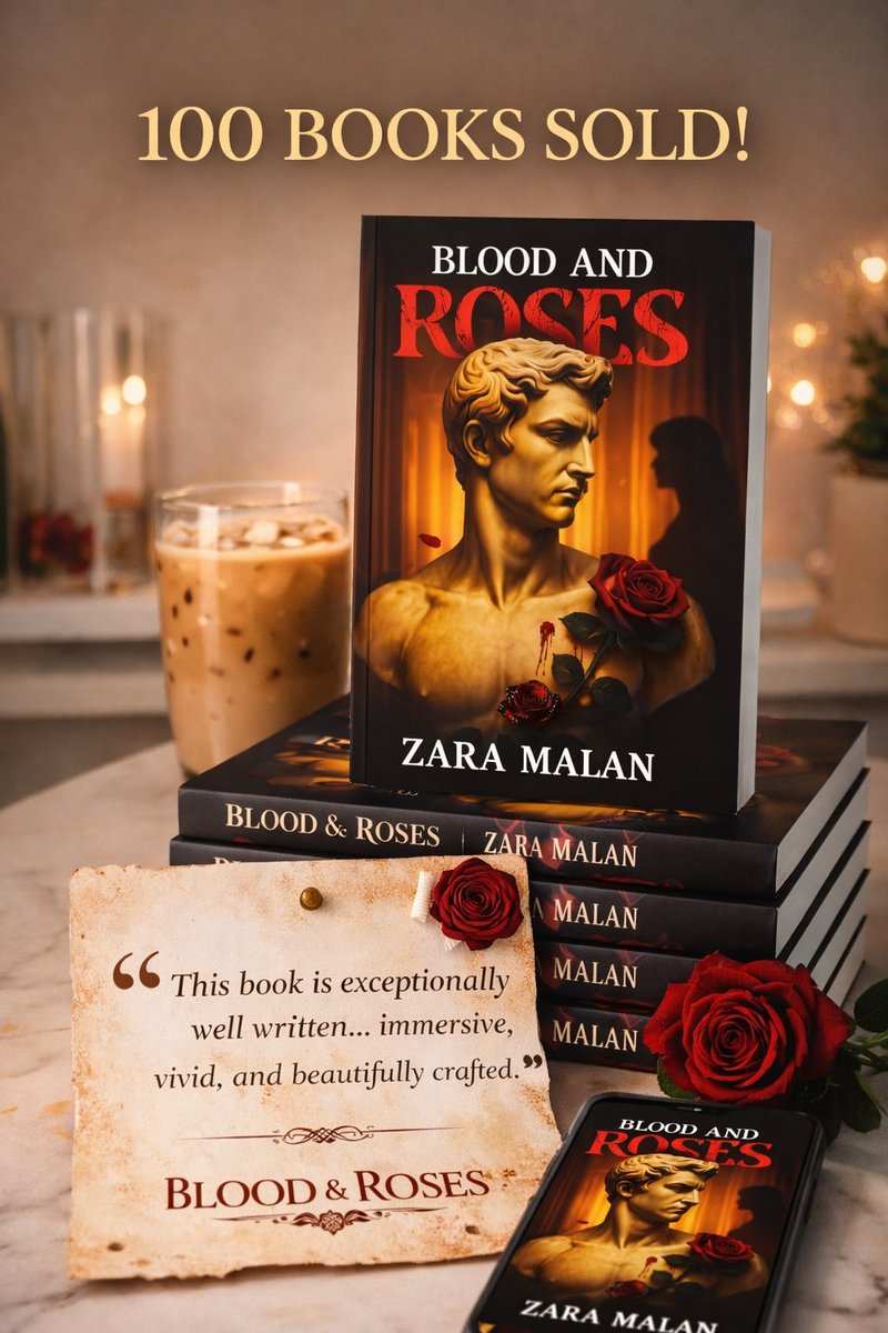 ZaneNeizel's tweet photo. So grateful for every single reader who stepped into Blood and Roses.

“This book is exceptionally well written… immersive, vivid, and beautifully crafted.”

This is why I write 🤍

#BloodAndRoses https://t.co/2yY3CGPYJF