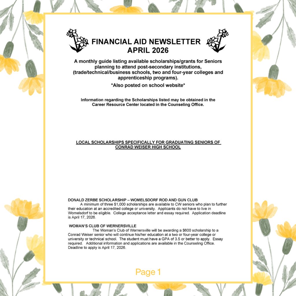 Conrad Weiser High School tweet media