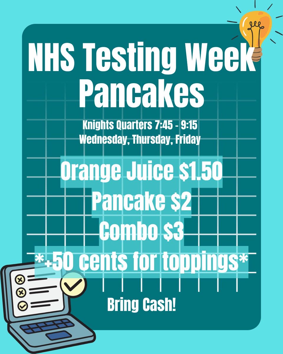 HanksNhs's tweet photo. Join us this week in knights quarters!🥞✨ https://t.co/pJl1ngBBAW