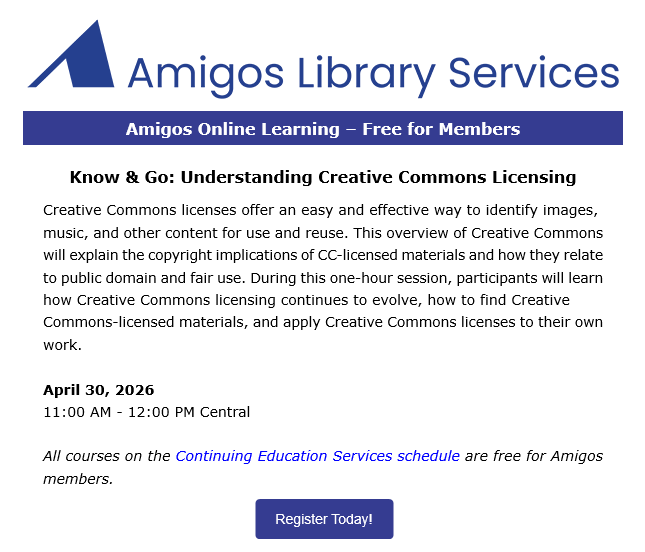 AmigosLibServ's tweet photo. https://t.co/bbzCGILwCS #librarylearning https://t.co/FYoo8QMDzp