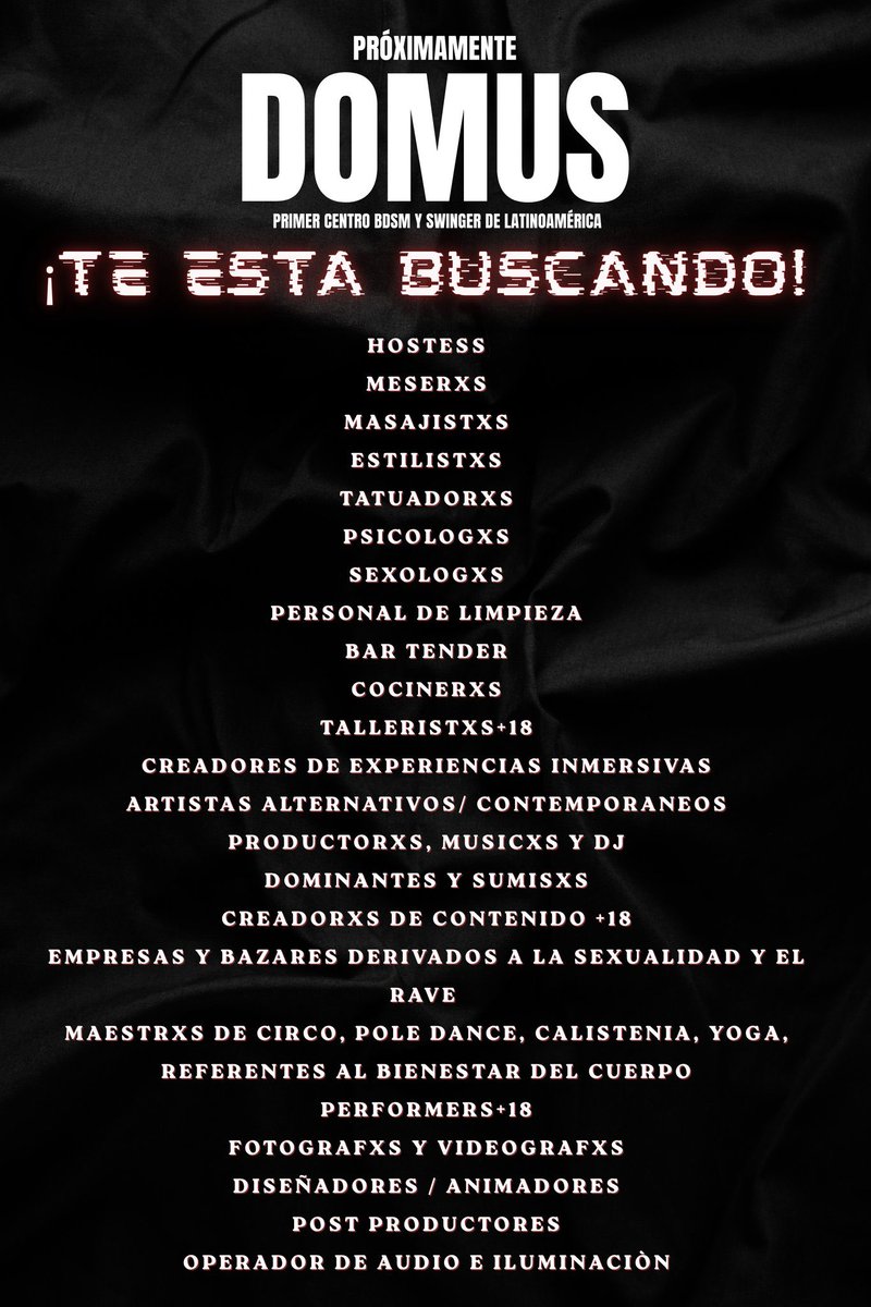Próximamente ♥️🇲🇽  DOMUS 
1er registro  ⛓️‍💥 docs.google.com/forms/d/1k0ReH…

CC <a href="/SadoTechEvents/">SadoTech</a> / <a href="/HelloVivica/">Vivica 🏳️‍⚧️</a>