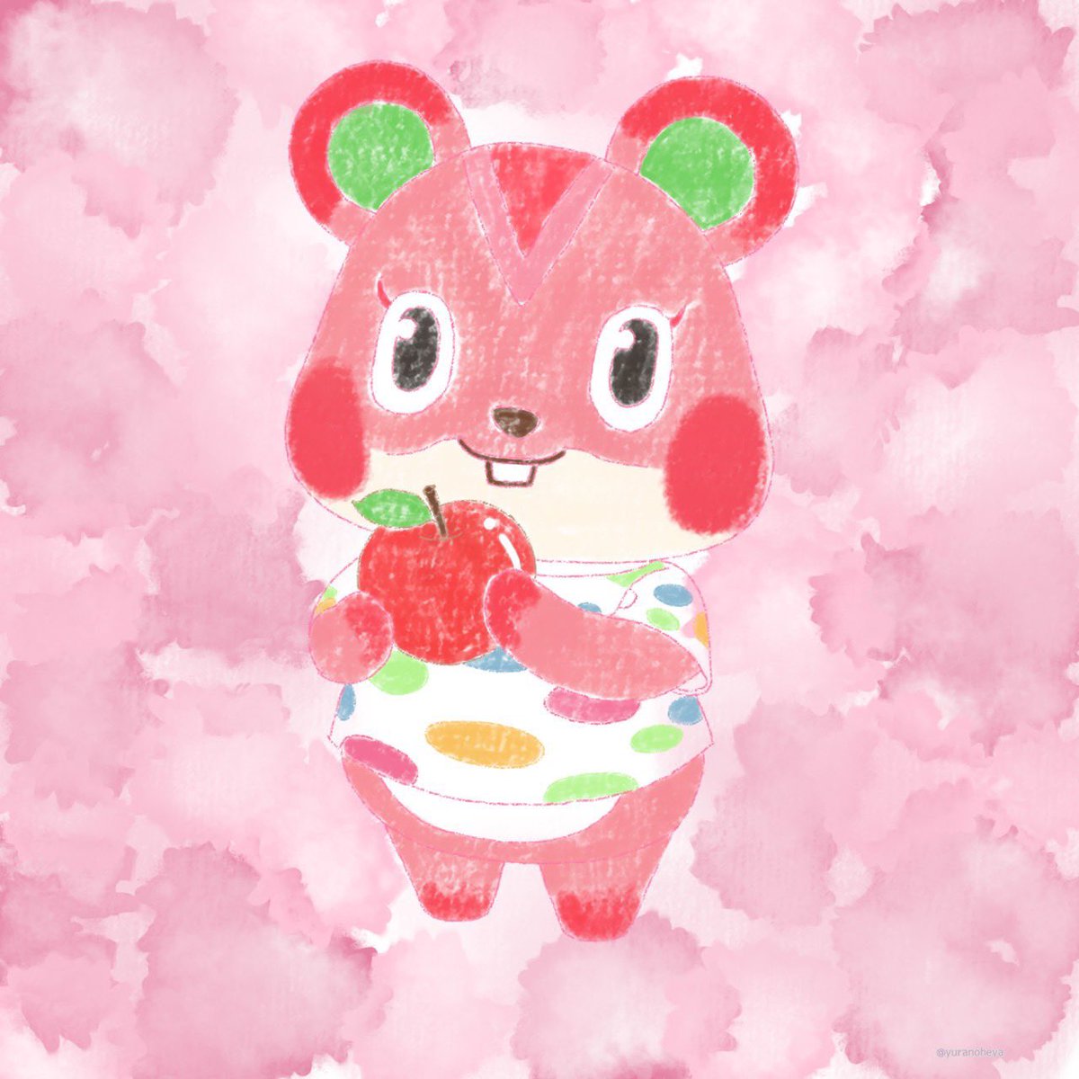 flower_animalxx's tweet photo. ꒰ @Yuranoheya 様 ꒱に
描いて頂いたアップルちゃん🍎♡
可愛いすぎる🎀𓂃٭ https://t.co/YaFfPSbVBJ