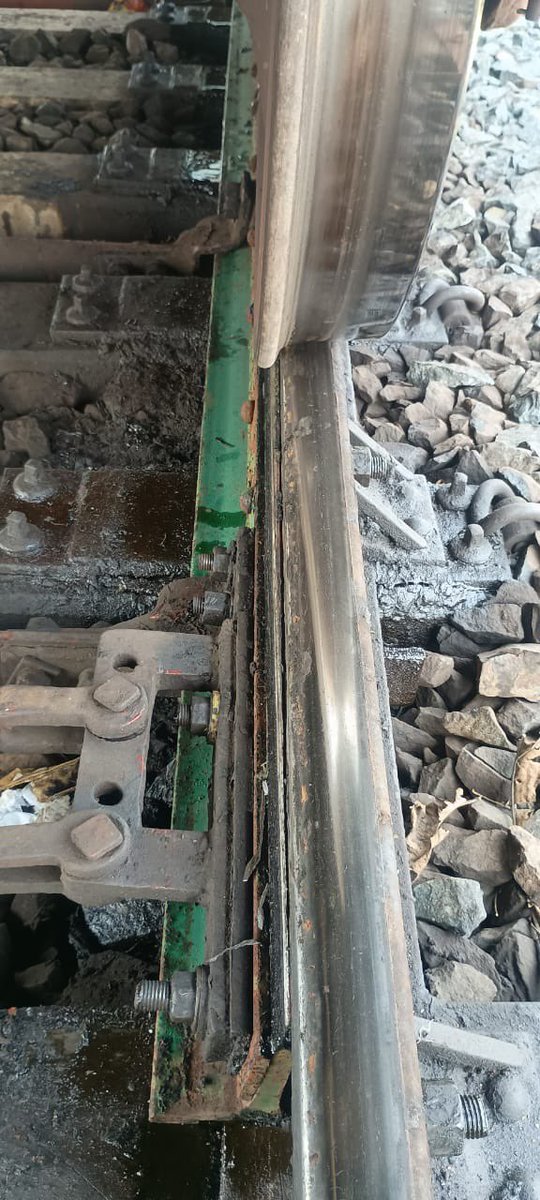 Railwhispers's tweet image. #Derailment of 3 wagons of #train no. BCN/WRS at #Muri_yard on 13.04.2026