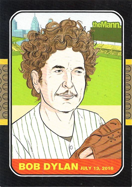 The last two times Bob Dylan played the Mann Center in Philly, they handed out these cool custom baseball cards. He just announced his return this summer—hope they make a new one!