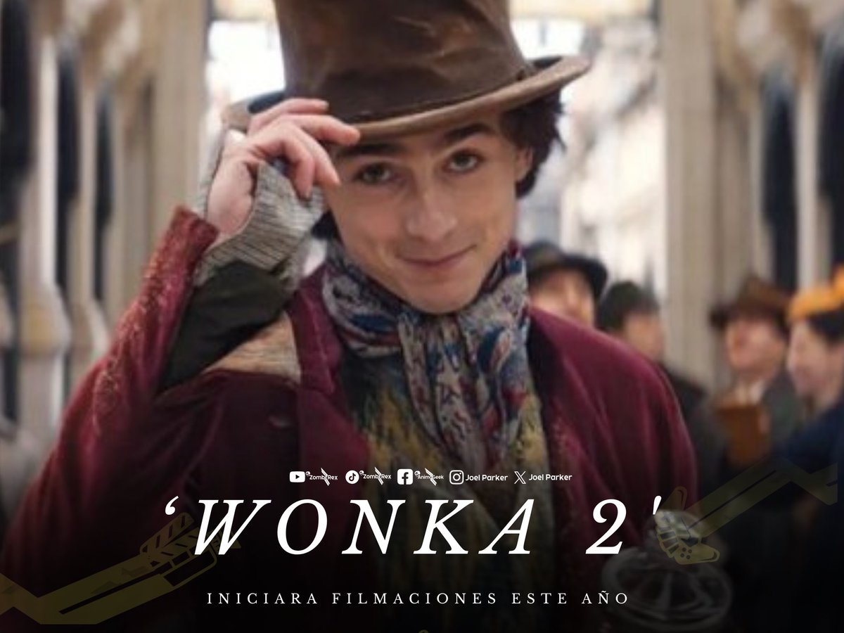 Zombi46147918's tweet image. WONKA 2', protagonizada por Timothée Chalamet, comenzará a rodar a finales de agosto

#Wonka #timothee