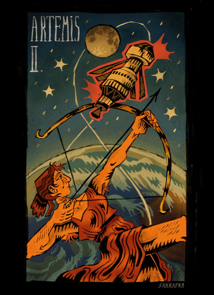 Artemis II art I made while watching the splashdown in real time!