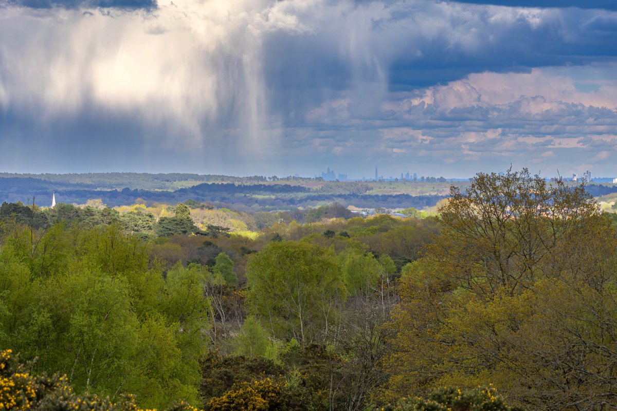 GordonEngland's tweet image. Rain storm approaching Caesar's Camp Hill Fort with London just visible on horizon, Farnham, Surrey, UK, 16 April 2024. 
Canon EOS R7 + RF100-400mm lens. 
#ThePhotoHour #StormHour #Landscape #weather #nature #hillfort 
photographyobsession.com/images/0197408… 
photographyobsession.co.uk/pog/picture.ph…