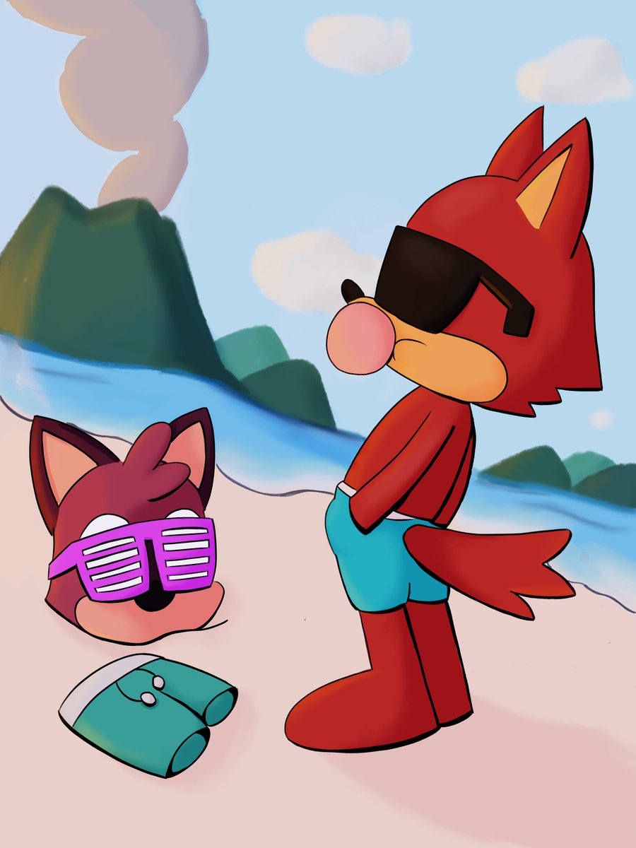 is it to early for summer art
#hadgetthewolf #sonicfanart #barrythequokka