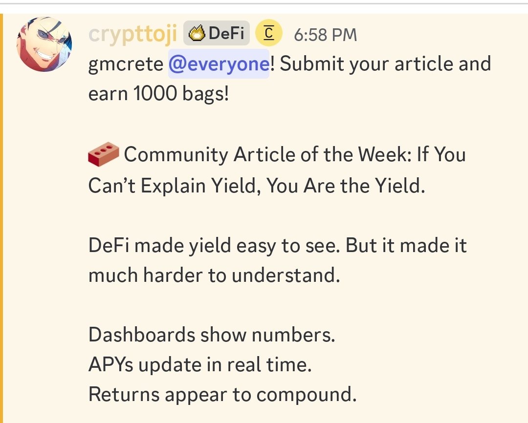 Big opportunity for <a href="/ConcreteXYZ/">Concrete</a>  believers

If you missed earlier to create Article than this is the amazing opportunity 

Create a well detailed article and get 1000bags 

Go on concrete discord and check this week article topic and create asap 

This is one of the best way to