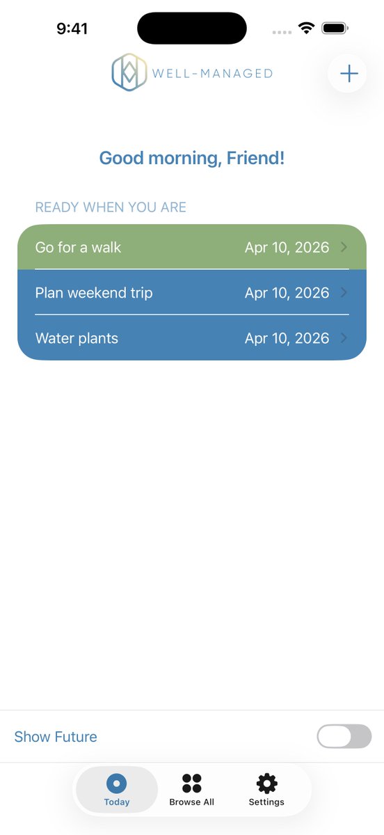 BelarbreTech's tweet photo. v2026 is live! A big update to make task management feel calmer and more flexible:

• Track habits, one-time tasks, and recurring tasks
• Focus on just today
• Pause tasks when life gets busy
• Know when the day is enough

https://t.co/L5uJZA28Rt

#productivity #todolist https://t.co/JT2VQdxvZX