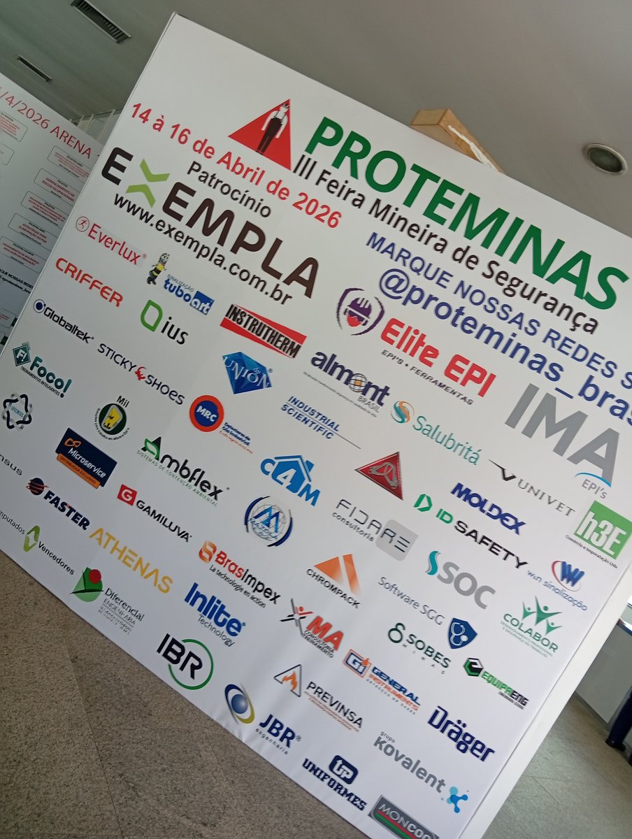 Bora bora trabalhar!!
#proteminas III Feira Mineira de Segurança