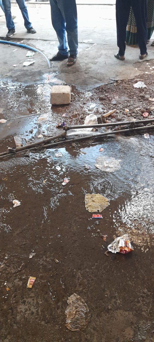 Today near Goyal shopping centre main gate waste of water in summer where already there is going to be water supply cut in Mumbai! <a href="/mybmcWardRC/">Ward RC BMC</a> <a href="/mybmc/">माझी Mumbai, आपली BMC</a> kindly look into it please