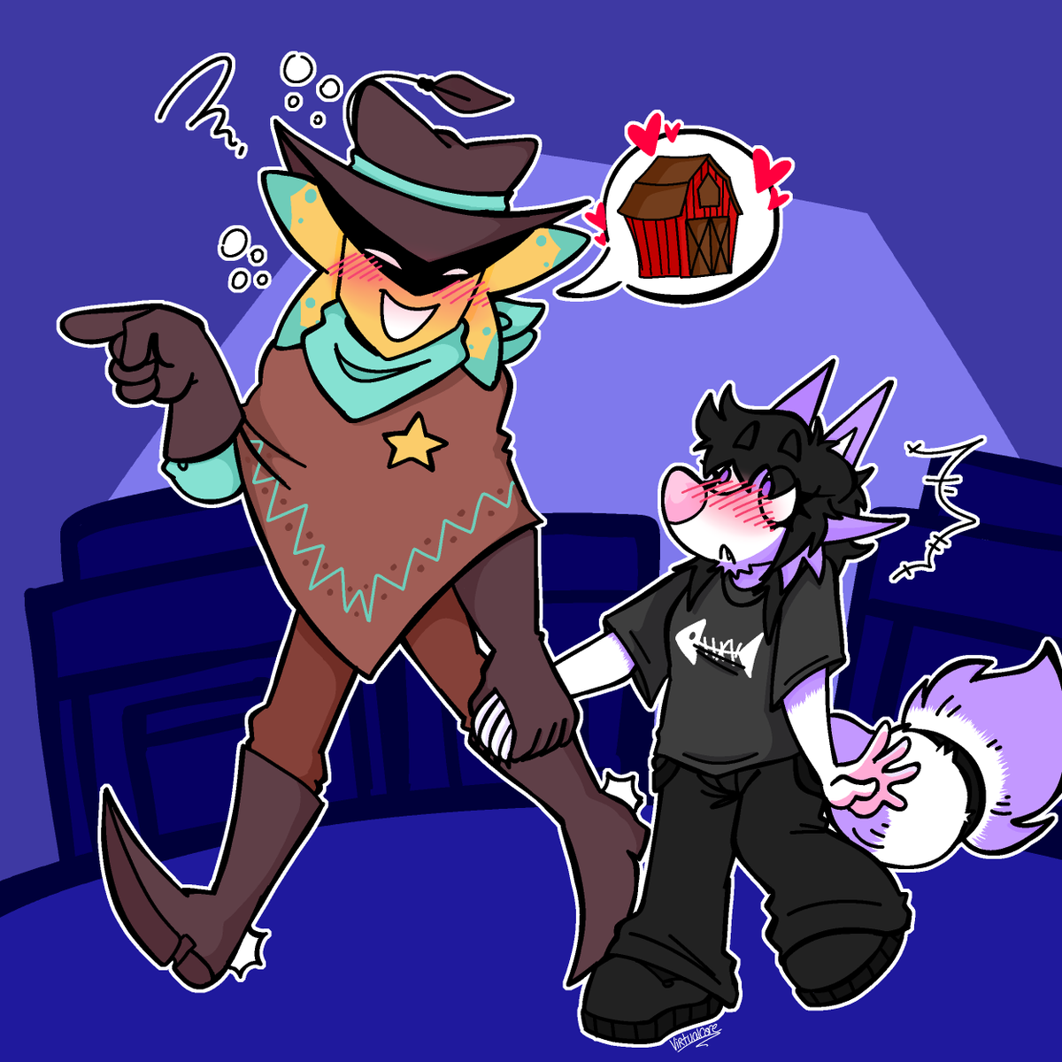 VirtuaalCore's tweet image. Let's go to the barn

#uty #undertaleyellow #starlo #selfship #yumetwt