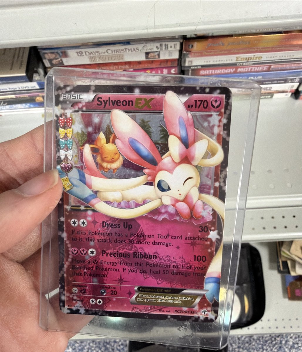 RobRipsCards5's tweet photo. @TCG_Family_2020 I found a tin with Pokemon cards yesterday at goodwill. Look at what they had and they wouldn’t sell it to me! But they marked it $3.99 https://t.co/Gnf8QYt2nK