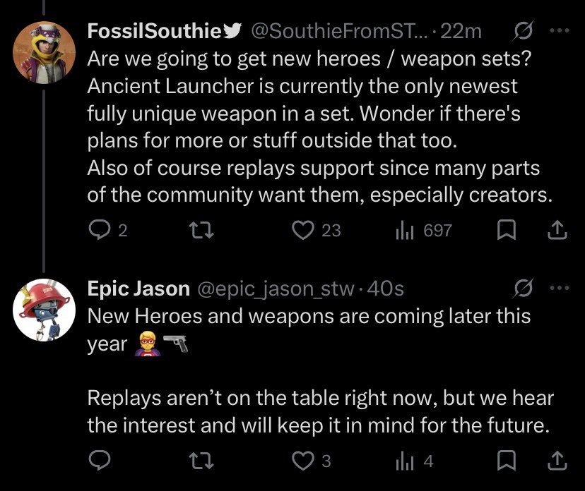 Fortnite STW News tweet media