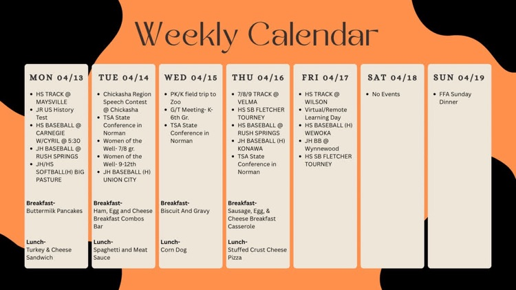 This week's events brought to you by STUCO!