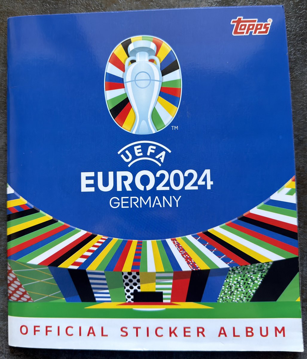 HatManVault's tweet image. Topps takes over Euro 2024 🇩🇪⚽

A brand new era for sticker collectors — modern design, fresh vibe, and a historic shift from Panini to Topps.

Euro 2024 in Germany is set to deliver 🔥
This album? Already a collector’s milestone.

#Euro2024 #Topps #StickerAlbum