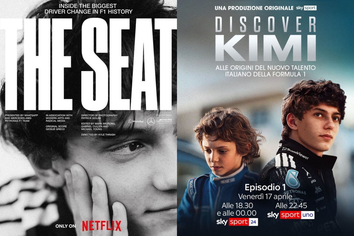 kimiforwdc's tweet image. THE SEAT                        DISCOVER KIMI

inside the biggest        at the origins of
driver change in            the new italian
F1 history                         talent of F1