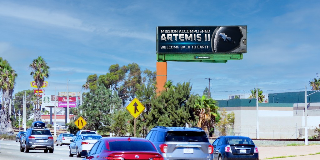 CCOutdoorNA's tweet photo. Welcome back to earth, @NASAArtemis II crew 🚀 Proud to celebrate your historic journey around the moon nationwide! https://t.co/IwkUSxH5hH