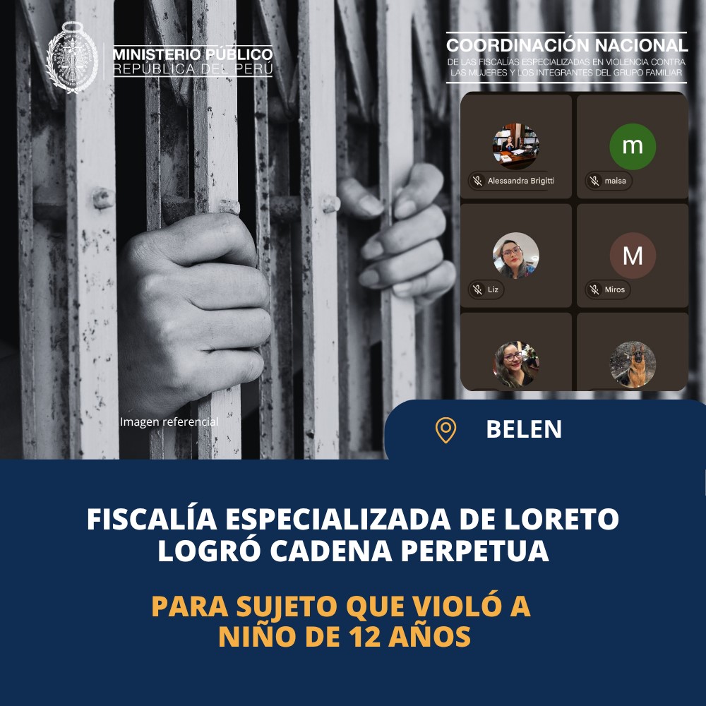 FiscaliasE's tweet photo. Loreto: fiscalía especializada logra cadena perpetua para sujeto que abusó sexualmente de menor de 12 años. Mayor información 👉https://t.co/JT2N4XQ15w https://t.co/qeESHm65f0