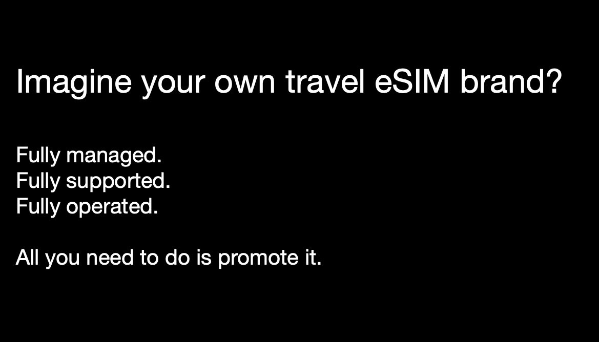 trvllrapp's tweet image. Are you a travel related business? Do you want to have your own travel eSIM brand? 

#travel #esim #traveller #passenger #airline #aviation #hotel