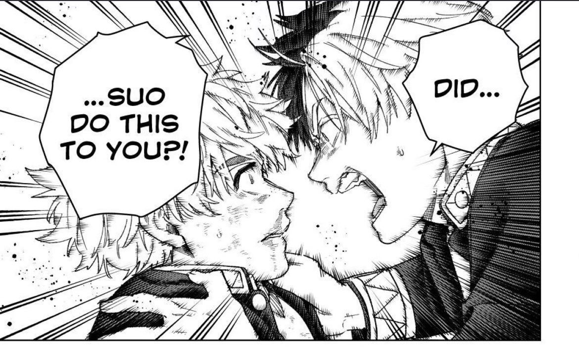 Just want to point out, Sakura didn’t hesitate to believe Nirei, while others were confused, he believed that quick, might not be a big detail to some, but it speaks how their bond is strong and relies in trust and honesty, something that both didn’t have with Suo mutually #wb212
