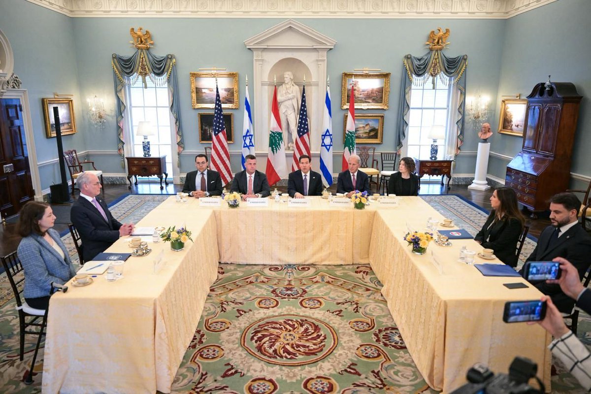 ThisIsBeirut_'s tweet image. 🔴 #READ At the opening of direct talks between Israel and Lebanon at the U.S. State Department, Secretary of State Marco Rubio described the negotiations as a pivotal moment, framing them as the start of a broader, long-term process rather than a quick diplomatic breakthrough.
