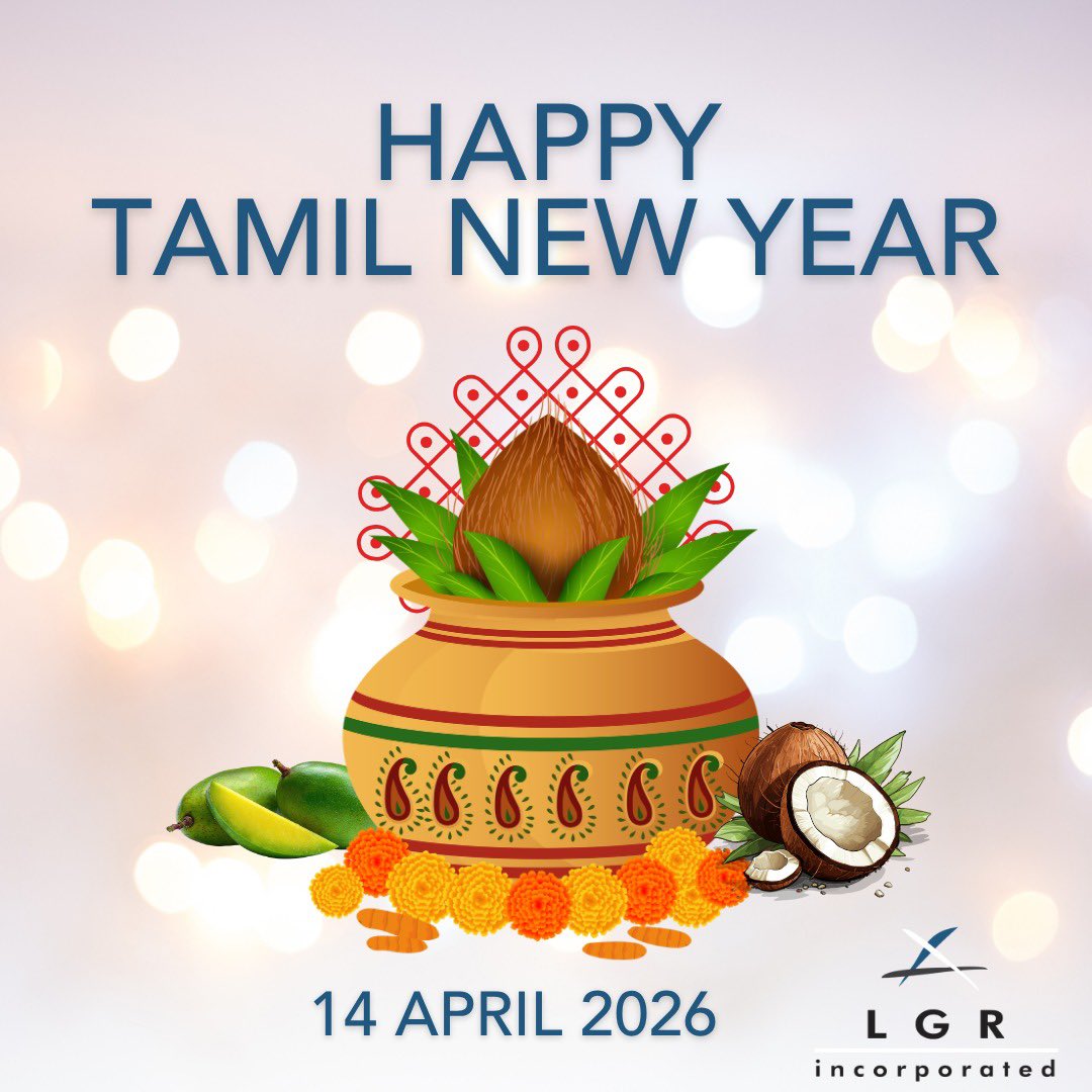 LGR_Inc's tweet image. Wishing our valued clients and dedicated team a prosperous and joyful Tamil New Year. May this new beginning bring continued success, growth, and opportunity for all.

#TamilNewYear #NewBeginnings #ClientAppreciation #TeamSuccess