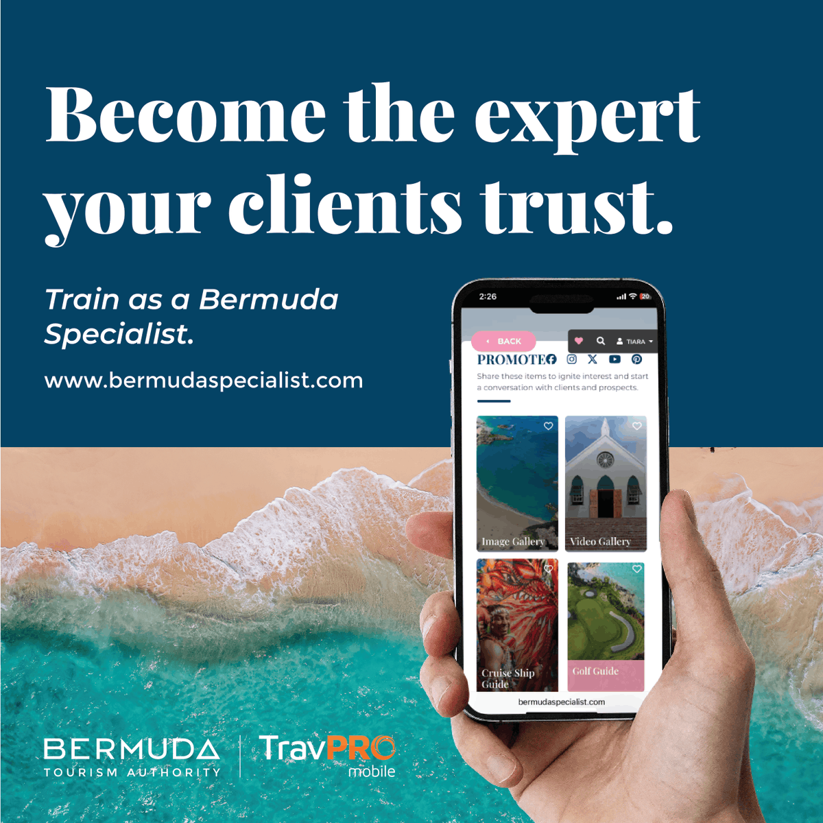 BTAInsights's tweet photo. Travel Advisors: make Bermuda your signature destination.

Elevated, effortless, unforgettable luxury your clients expect you to know firsthand. Complete the Bermuda Specialist Programme by April 30 for a chance to earn a hosted FAM trip (Q3 2026).

https://t.co/hS0dOcXm6f https://t.co/oWwz90dlZh