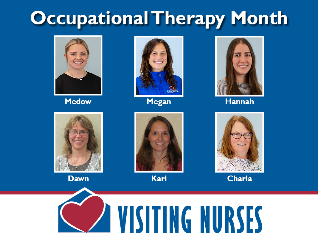 Happy Occupational Therapy Month to our incredible OT staff! This wonderful team of Occupational Therapists and Certified Occupational Therapy Assistants does so much to help our patients get back to safely performing their daily activities following injury, illness, or surgery.