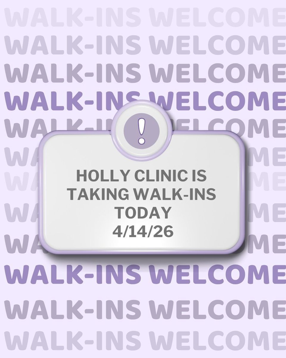 WAMHS_'s tweet photo. We said what we said! WALK-INS WELCOME! 💗 

Our Holly clinic is taking walk-in patients today. Come by, we've got you covered! 

#wamhs #womenshealth #affordablehealthcare #freehealthcare #corpuschristi https://t.co/dfk7rQEfWk