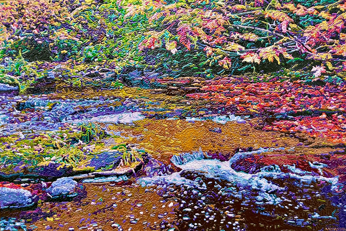 gregnavratilart's tweet photo. Copper Creek by Greg Navratil in the FASO Daily Art Stream https://t.co/Rt0d3oEBHf https://t.co/dd8hnhTPfT
