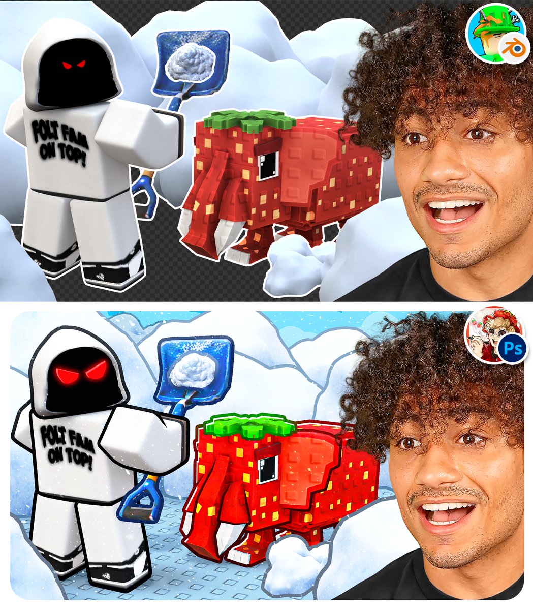 [☃️] Thumbnail Collab /w <a href="/IrfanDesigns/">IrfanDesigns</a>
[✍️] Commission for @/Foltynnn
[💖] Likes and retweets are appreciated!
#ROBLOX #robloxart #GFX #RobloxDev