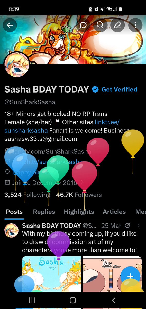 Sasha BDAY TODAY tweet media