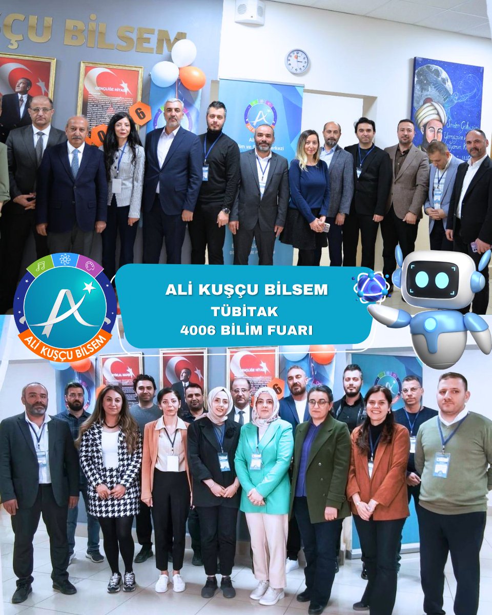 alikuscubilsem's tweet photo. TÜBİTAK 4006 Bilim Fuarı'nı başarıyla tamamladık! 
​Yürütücülerimiz Nida Çırak ve Saliha Aydemir başta olmak üzere; projeleriyle büyük beğeni toplayan tüm öğretmen ve öğrencilerimizi tebrik ediyoruz. 
​Merak et, keşfet, bilimle inşa et! 

@MebOrgm @elazigmem @Tubitak https://t.co/tnzxnQMJIj