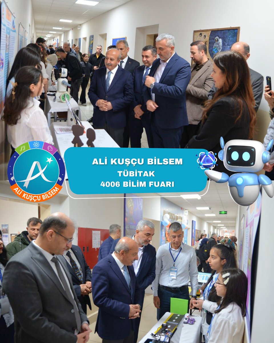alikuscubilsem's tweet photo. TÜBİTAK 4006 Bilim Fuarı'nı başarıyla tamamladık! 
​Yürütücülerimiz Nida Çırak ve Saliha Aydemir başta olmak üzere; projeleriyle büyük beğeni toplayan tüm öğretmen ve öğrencilerimizi tebrik ediyoruz. 
​Merak et, keşfet, bilimle inşa et! 

@MebOrgm @elazigmem @Tubitak https://t.co/tnzxnQMJIj
