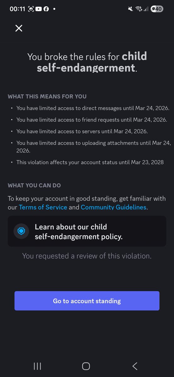 Hi <a href="/discord/">Discord</a> @Discord_Support, my account was disabled for 'suspicious activity' but I'm only getting automated bot responses from Clyde. I believe my account was compromised. Could a human please look into Ticket ID: [Discord] Re: 64759737 Thanks!