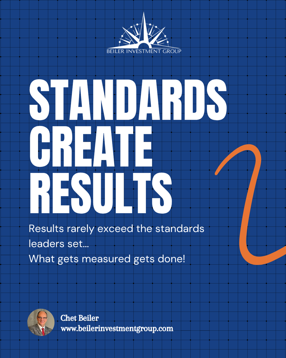 chetbeiler's tweet photo. Standards set the ceiling.
Measurement drives the outcome. https://t.co/zOAFkbDR1I