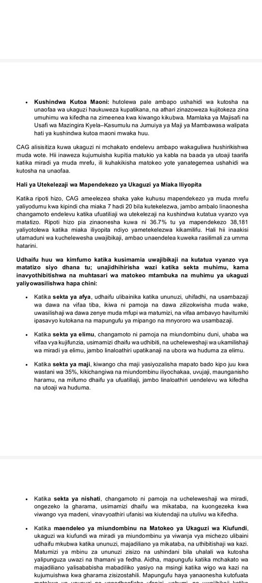 staronlinetz's tweet photo. Mdhibiti na Mkaguzi Mkuu wa Hesabu za Serikali (CAG) amekamilisha ukaguzi wa Serikali kwa mwaka wa fedha 2024/25 na kuwasilisha Ripoti Kuu za Mwaka kwa Rais wa Jamhuri ya Muungano wa Tanzania, Dkt. @SuluhuSamia. Ripoti hizo pia zimewasilishwa Bungeni mnamo tarehe 10 Aprili 2026. https://t.co/RPSGItWtvK