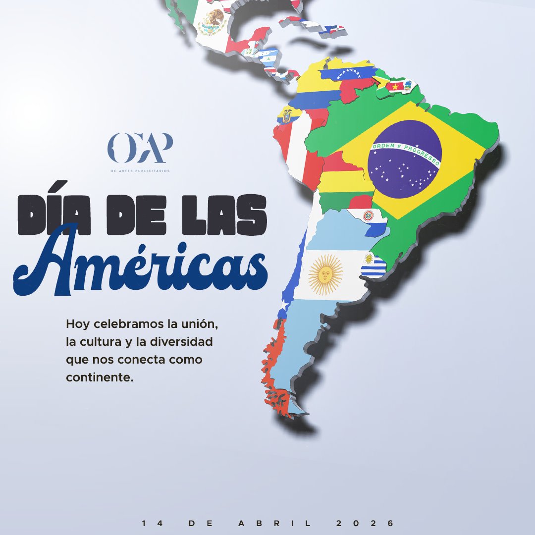 OcDigitaldesign's tweet photo. Hoy celebramos la unión de nuestras culturas, la riqueza de nuestras raíces y el orgullo de ser parte de un mismo continente. ¡Feliz Día de las Américas!

#diadelasamericas #honduras #ocaphn #latinoameria https://t.co/3GIpC8rXrM